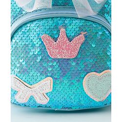 Babyhug Fashion Backpack with Hearts  & Bow Applique - Pink