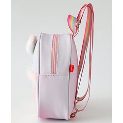 Babyhug Fashion Backpacks With Teddy Bear Applique - Multicolor