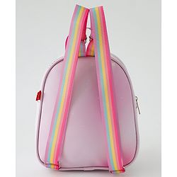Babyhug Fashion Backpacks With Teddy Bear Applique - Multicolor