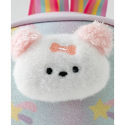 Babyhug Fashion Backpacks With Teddy Bear Applique - Multicolor