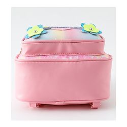 Babyhug Fashion Backpack with Hearts & Flower Applique - White
