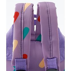 Babyhug Free Size Fashion Backpack With Hearts Design - White