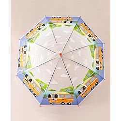Babyhug Bus Printed Umbrella - Multicolor