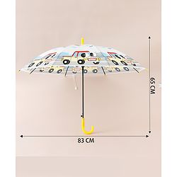 Babyhug Car Printed Umbrella - Multicolor