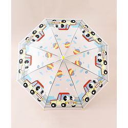 Babyhug Car Printed Umbrella - Multicolor