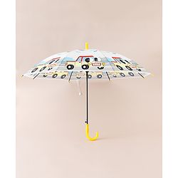Babyhug Car Printed Umbrella - Multicolor