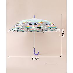 Babyhug Car Printed Umbrella - Multicolor