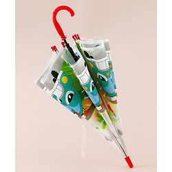 Babyhug Car Printed Umbrella - Multicolor