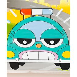 Babyhug Car Printed Umbrella - Multicolor