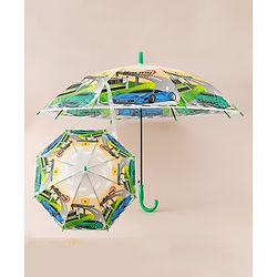 Babyhug Racing Printed Umbrella - Multicolor