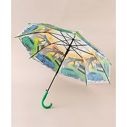 Babyhug Racing Printed Umbrella - Multicolor
