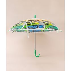 Babyhug Racing Printed Umbrella - Multicolor