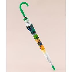 Babyhug Racing Printed Umbrella - Multicolor
