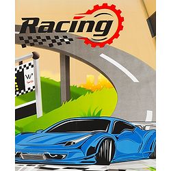 Babyhug Racing Printed Umbrella - Multicolor