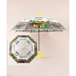 Babyhug Car Printed Umbrella - Multicolor