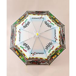 Babyhug Car Printed Umbrella - Multicolor