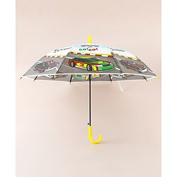 Babyhug Car Printed Umbrella - Multicolor
