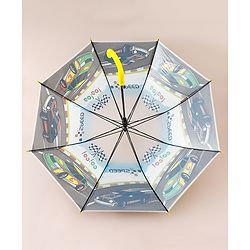 Babyhug Car Printed Umbrella - Multicolor