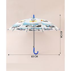Babyhug Racing Printed Umbrella - Multicolor