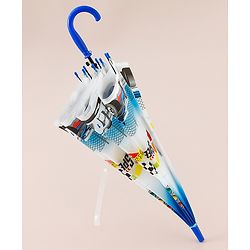 Babyhug Racing Printed Umbrella - Multicolor