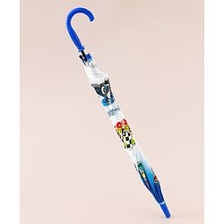 Babyhug Racing Printed Umbrella - Multicolor