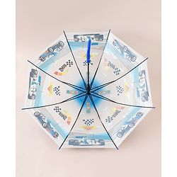 Babyhug Racing Printed Umbrella - Multicolor
