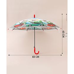 Babyhug Racing Printed Umbrella - Multicolor