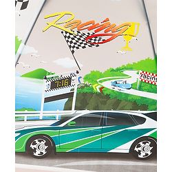 Babyhug Racing Printed Umbrella - Multicolor
