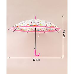 Babyhug Bunny Printed Umbrella - Multicolor