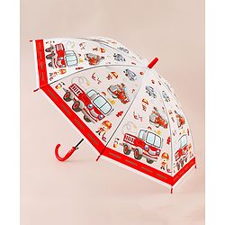 Babyhug Emergency Vehicle Printed Umbrella - Multicolor