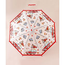 Babyhug Emergency Vehicle Printed Umbrella - Multicolor