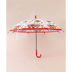 Babyhug Emergency Vehicle Printed Umbrella - Multicolor