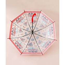 Babyhug Emergency Vehicle Printed Umbrella - Multicolor