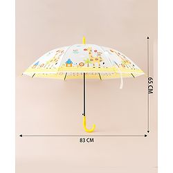 Babyhug Jungle Theme Printed Umbrella - Multicolor