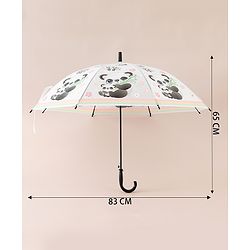Babyhug Panda Printed Umbrella - Multicolor