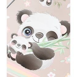 Babyhug Panda Printed Umbrella - Multicolor