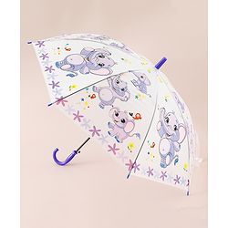 Babyhug Elephant Printed Umbrella - Multicolor