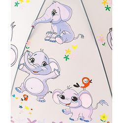 Babyhug Elephant Printed Umbrella - Multicolor