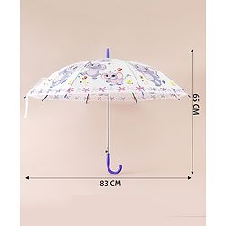 Babyhug Elephant Printed Umbrella - Multicolor