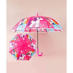 Babyhug Unicorn Printed Umbrella - Multicolor