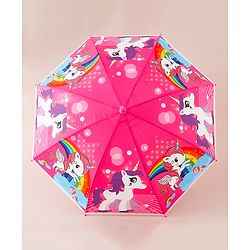 Babyhug Unicorn Printed Umbrella - Multicolor