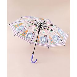 Babyhug Free Size Umbrella with Animal Print - Multicolor