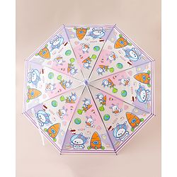 Babyhug Free Size Umbrella with Animal Print - Multicolor