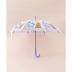 Babyhug Free Size Umbrella with Animal Print - Multicolor