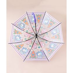 Babyhug Free Size Umbrella with Animal Print - Multicolor