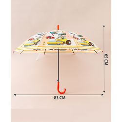 Babyhug Vehicle Printed Umbrella - Multicolor