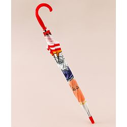 Babyhug Free Size Umbrella with Astronaut Print - Multicolor