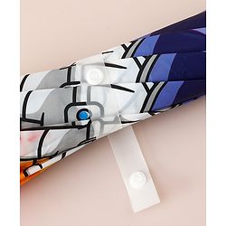 Babyhug Free Size Umbrella with Astronaut Print - Multicolor