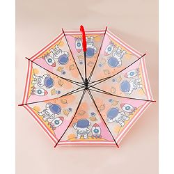 Babyhug Free Size Umbrella with Astronaut Print - Multicolor