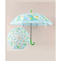 Babyhug Free Size Umbrella with Dinosaur Print - Multicolor